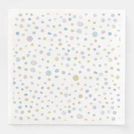 Servilleta De Papel De Cena Guillermo Confetti Watercolor Dots Paper Napkin