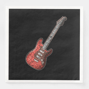 Servilleta De Papel De Cena Guitarra Lover Regalo del guitarrista