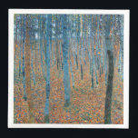 Servilleta De Papel De Cena Gustav Klimt Fir Forest Tannenwald<br><div class="desc">Gustav Klimt Fir Forest - Árboles Rojos de Art Nouveau Esta hermosa pintura vintage de los árboles es del maestro Gustav Klimt. El cuadro, llamado Fir Forest I, o Tannenwald, nos muestra un hermoso paisaje con los Árboles Rojos, a través de un bosque denso. Gustav Klimt capturó la sensación de...</div>