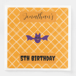Servilleta De Papel De Cena Halloween Bat Birthday Party Napkins