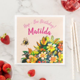 Servilleta De Papel De Cena Hap - Cumpleaños de Abeja