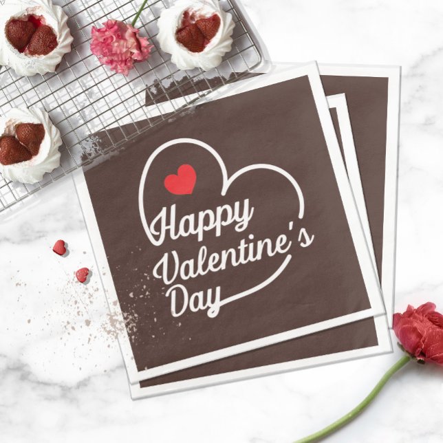 Servilleta De Papel De Cena Happy Valentine's Heart Swash ID734 (Subido por el creador)