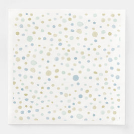 Servilleta De Papel De Cena Henry Confetti Watercolor Dots Papel Napkin