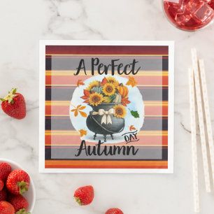 Servilleta De Papel De Cena Hermosa colección de otoño del día de Acción de Gr