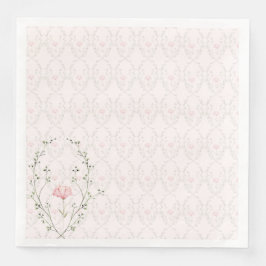 Servilleta De Papel De Cena Hermosa Floral 