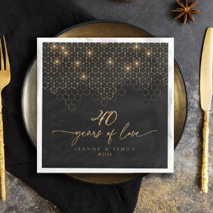 Servilleta De Papel De Cena Highlights ID1165 del cuadragésimo aniversario del