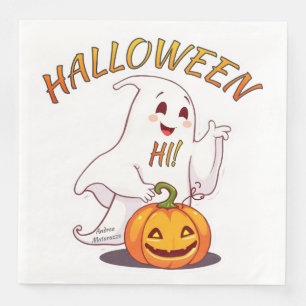 Servilleta De Papel De Cena ¡Hola! Halloween