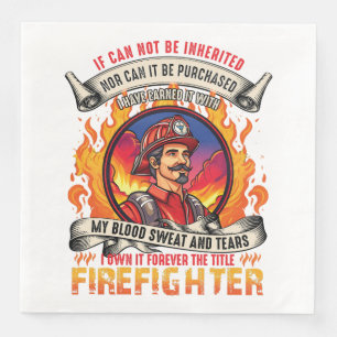 Servilleta De Papel De Cena Hombres bomberos