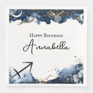 Servilleta De Papel De Cena Horoscopio celeste Sagittarius Cumpleaños