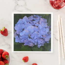 Servilleta De Papel De Cena Hortensia macrophylla Morada Rústica