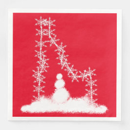 Servilleta De Papel De Cena Idaho Snowflake