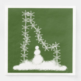 Servilleta De Papel De Cena Idaho Snowflake