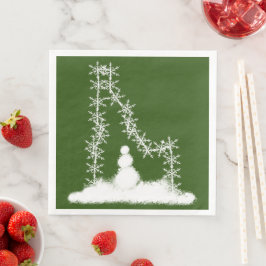 Servilleta De Papel De Cena Idaho Snowflake