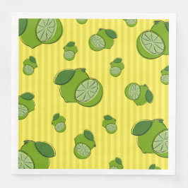 Servilleta De Papel De Cena Ilustración de limas