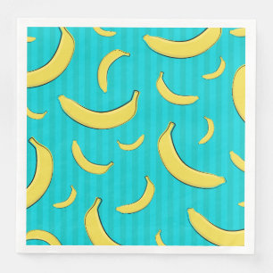 Servilleta De Papel De Cena Ilustración de plátano