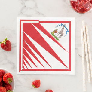Servilleta De Papel De Cena Imperiale Contrada della Giraffa - Giraffe Palio