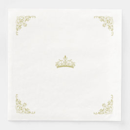 Servilleta De Papel De Cena Invitación clásica de boda con ornamento floral vi