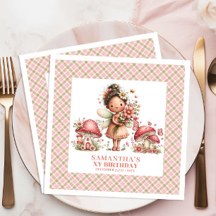 Servilleta De Papel De Cena Invitación de fiesta para jardín de hadas encantad