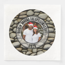 Servilleta De Papel De Cena Jardín de rock "Rocking Around the Christmas Tree"