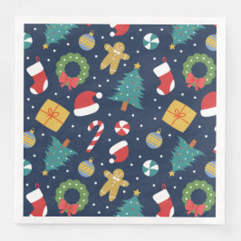 Servilleta De Papel De Cena Jolly Jumble Holiday Paper Napkins