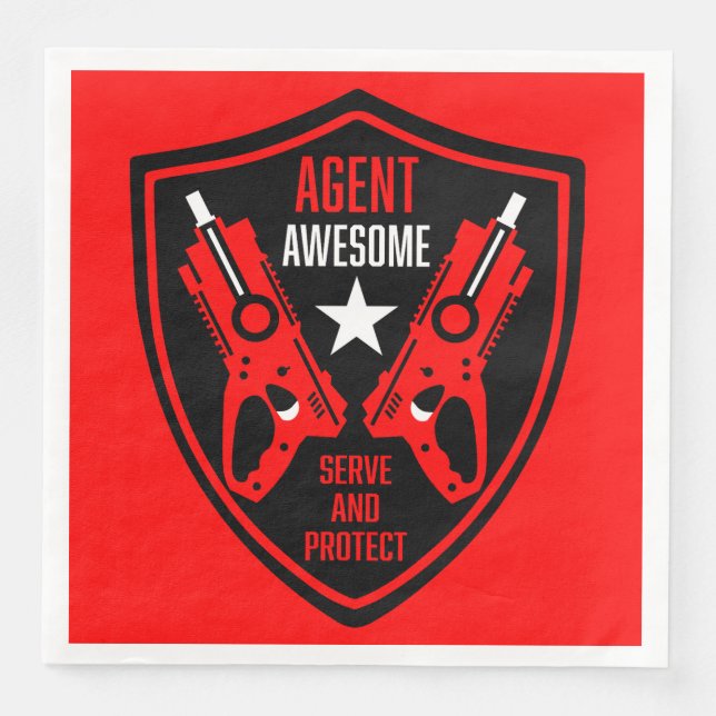 Servilleta De Papel De Cena Kids Toy Dart Gun Battle (Anverso)