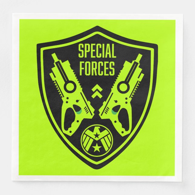 Servilleta De Papel De Cena Kids Toy Dart Gun Battle (Anverso)