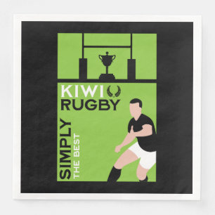 Servilleta De Papel De Cena Kiwi NZ Rugby