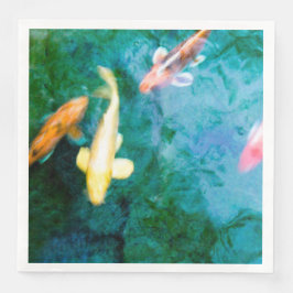 Servilleta De Papel De Cena Koi Fish