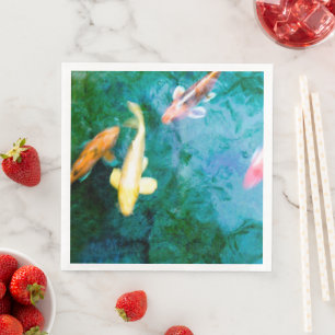 Servilleta De Papel De Cena Koi Fish