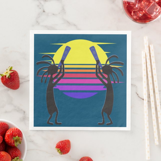 Servilleta De Papel De Cena Kokopelli, indio del desierto del suroeste (In situ)