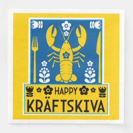 Servilleta De Papel De Cena Kräftskiva - Fiesta sueco de langostas