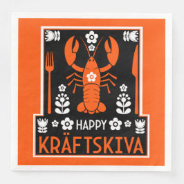 Servilleta De Papel De Cena Kräftskiva - Fiesta sueco de langostas