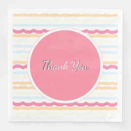 Servilleta De Papel De Cena La banda de bodas de la playa de Pastel