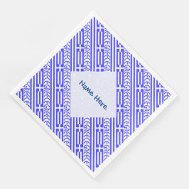 Servilleta De Papel De Cena La bandera griega con la personalización del azul