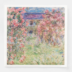 Servilleta De Papel De Cena La casa entre los Rosas de Claude Monet