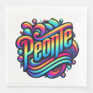 Servilleta De Papel De Cena La conexión abstracta: Un mundo unido