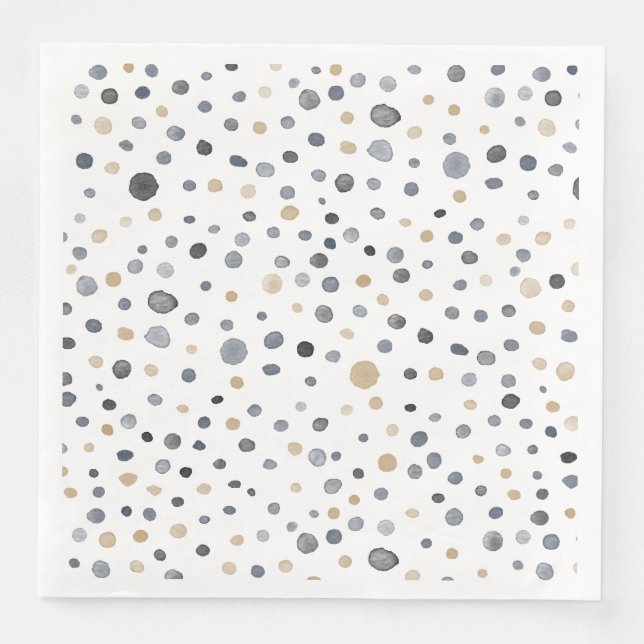 Servilleta De Papel De Cena Lars Confetti Water Dots Paper Napkin (Anverso)