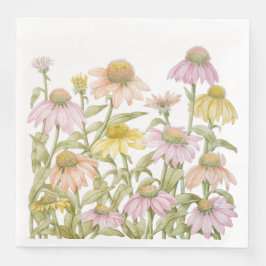 Servilleta De Papel De Cena Las flores acuarela Arte botánico