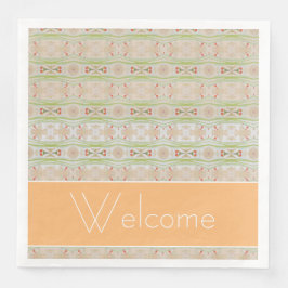 Servilleta De Papel De Cena Las toallas de papel de bonito y el texto personal