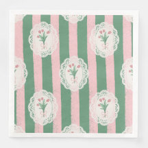 Lazo Rosa Suave y Floral de Tulipán