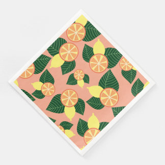 Servilleta De Papel De Cena Lemones y naranjas