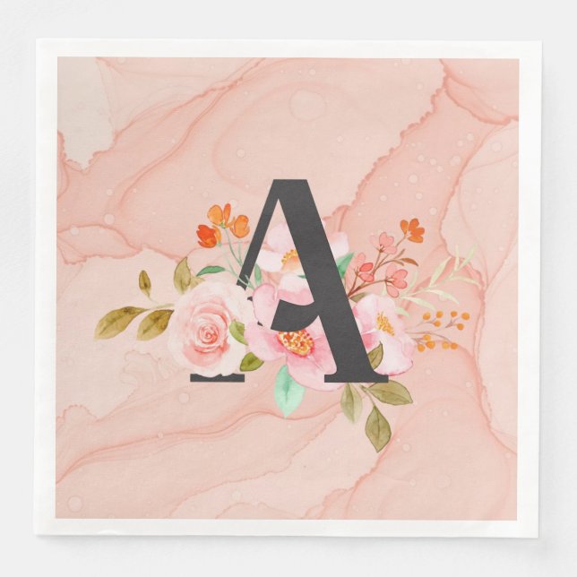 Servilleta De Papel De Cena Letra A (Anverso)