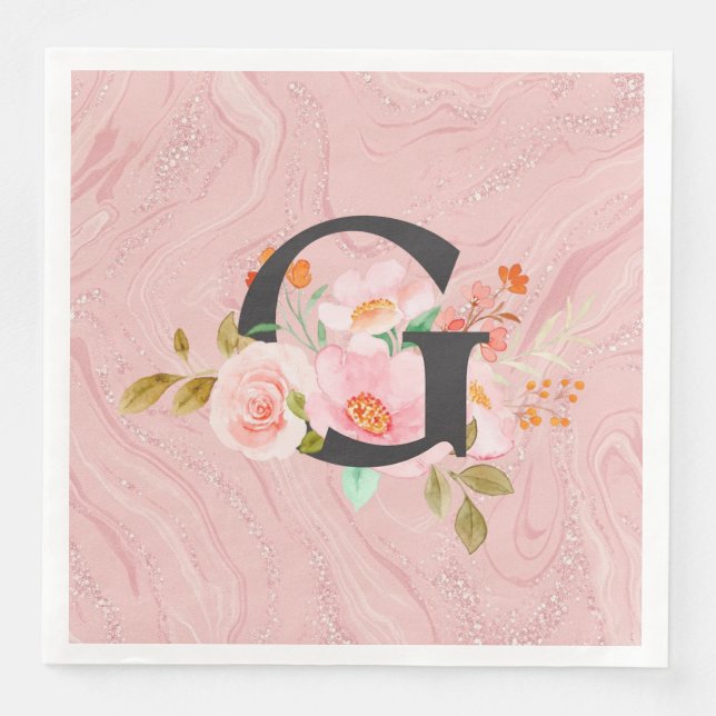 Servilleta De Papel De Cena Letra G (Anverso)