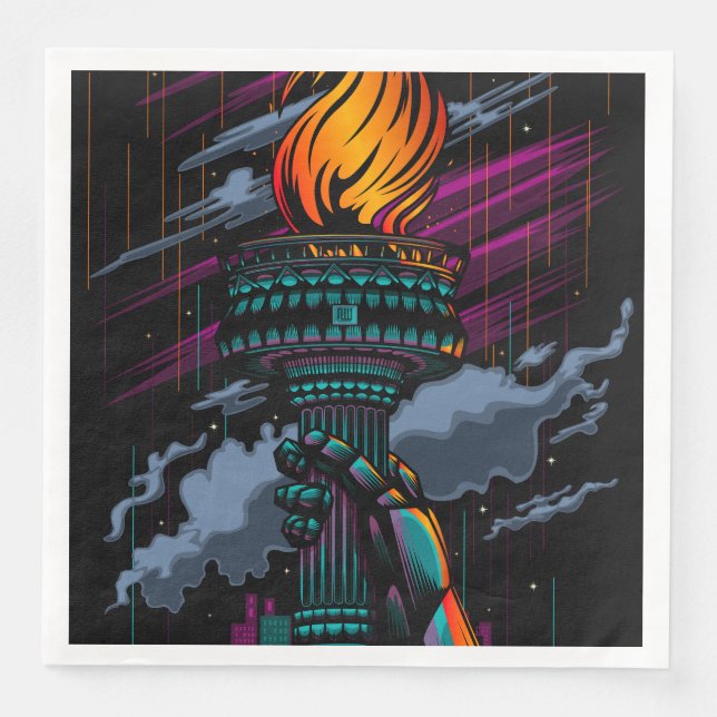 Servilleta De Papel De Cena Libertad (Anverso)