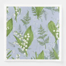 Lily of Valley con Ferns || Azul Claro