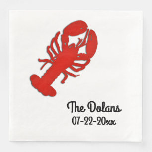 Servilleta De Papel De Cena Lobster personalizado