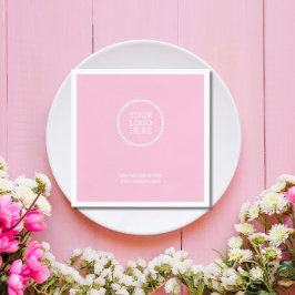 Servilleta De Papel De Cena Logotipo de la compañía | Toallas de papel corpora
