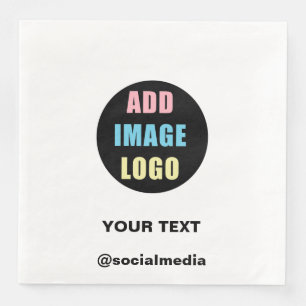 Servilleta De Papel De Cena Logotipo de negocios editable profesional moderno