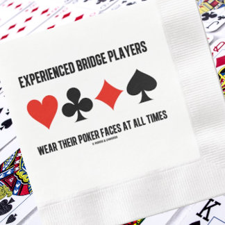 Servilleta De Papel De Cena Los Jugadores De Puente Con Experiencia Usan Sus R