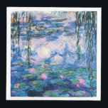 Servilleta De Papel De Cena Los lirios de agua de Claude Monet<br><div class="desc">Water Lilies de Claude Monet. Por favor visite mi tienda para un diseño más interesante y más elección de color. => zazzle.com/iwheels*</div>